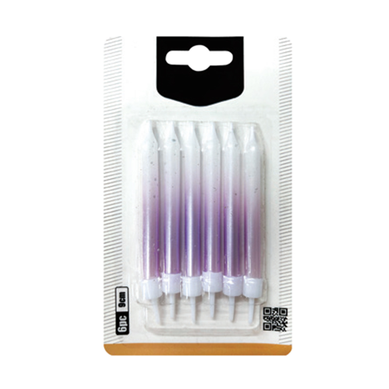 Bougies dégradées transparentes à quatre couleurs