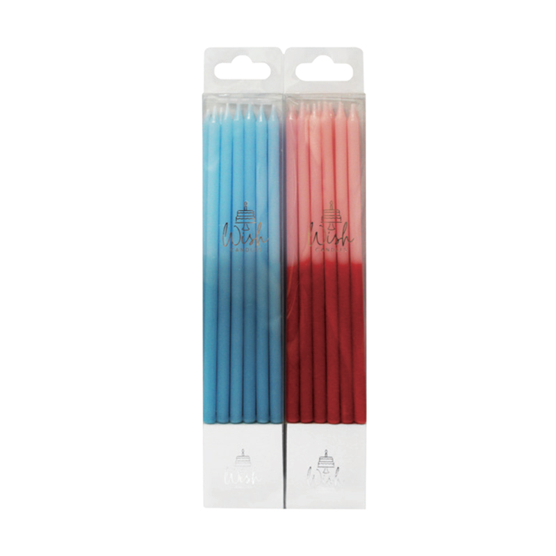Bougies à paillettes dégradées
