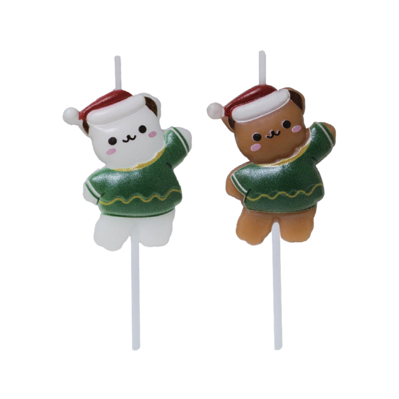 Bougies ours de Noël