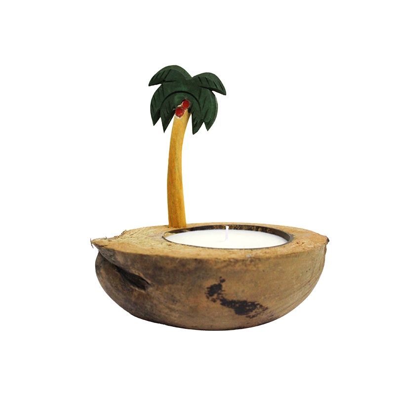Bougie tasse d'aromathérapie bateau cocotier