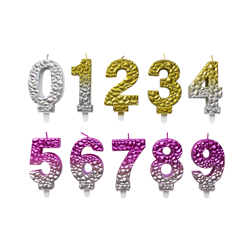 Bougies numériques taille diamant