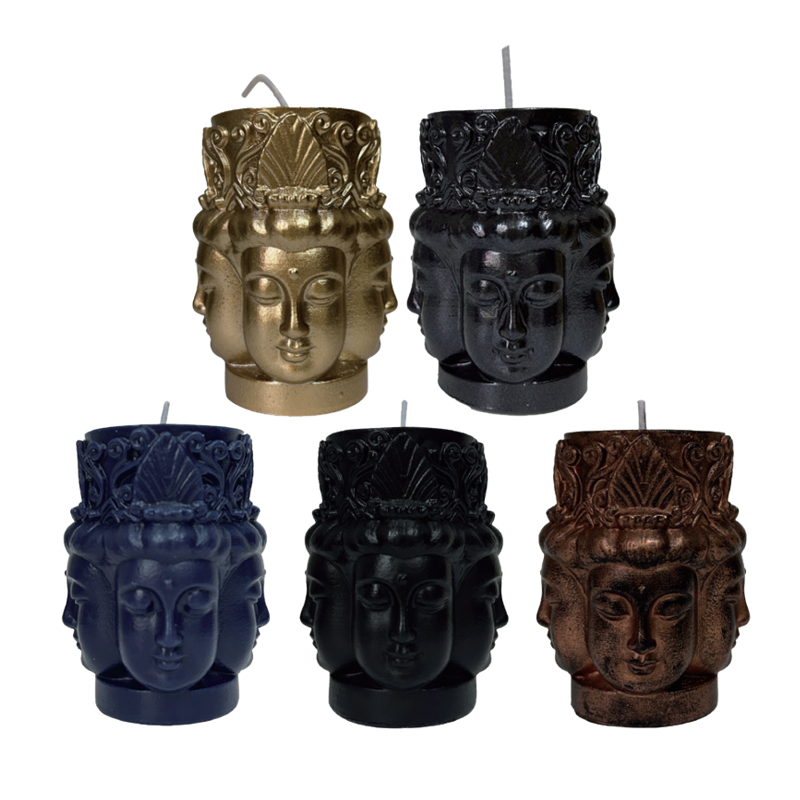Bougies Bouddha à quatre faces