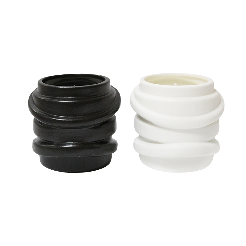 Bougie tasse d'aromathérapie mate irrégulière