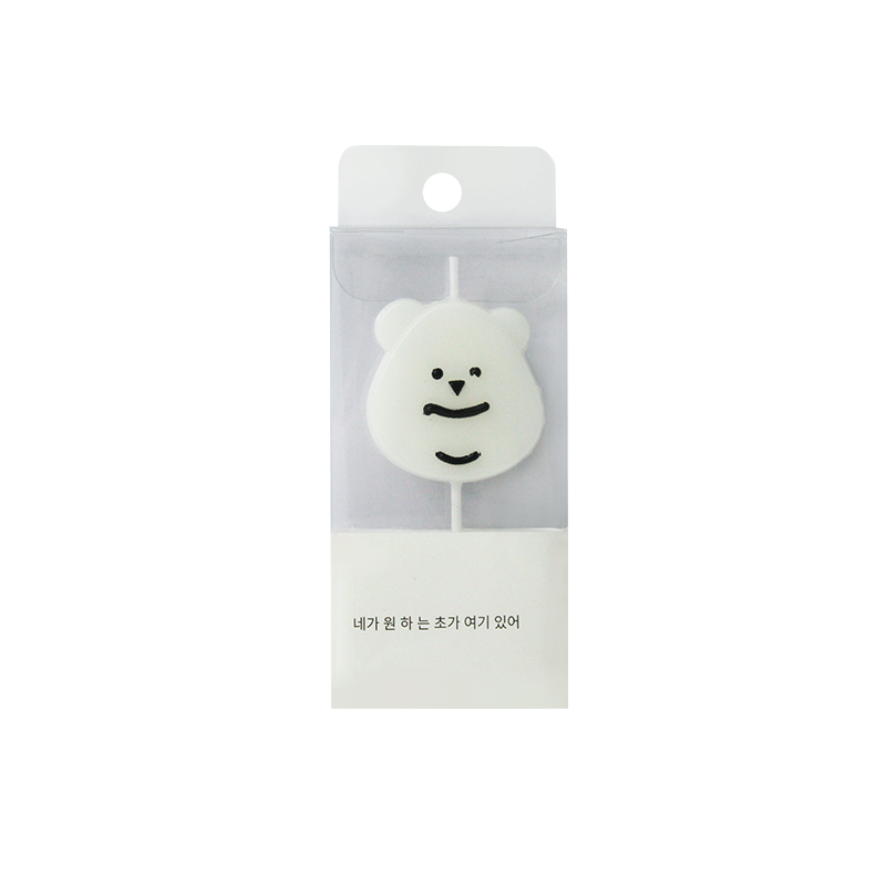 Bougie ours minimaliste