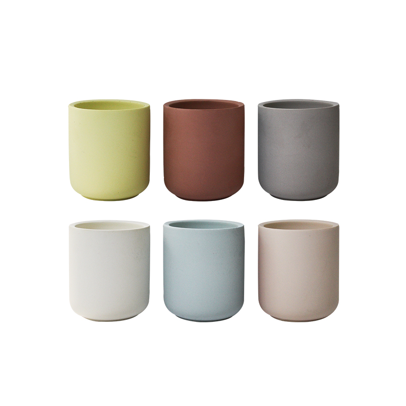 Bougie tasse d'aromathérapie en céramique six couleurs
