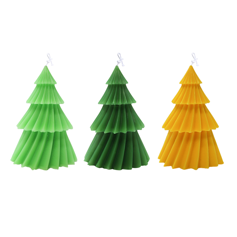 Sapin de Noël en origami tricolore