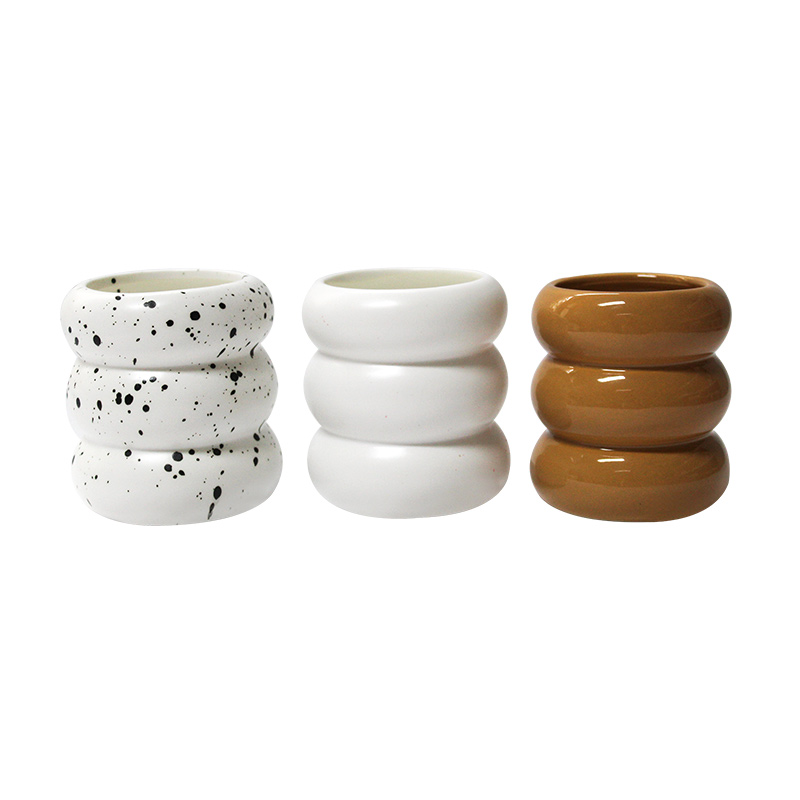 Bougie tasse d'aromathérapie circulaire à trois couches